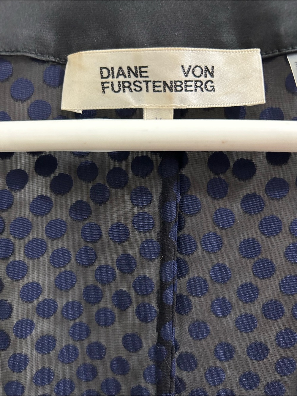 Diane Von Furstenberg Burnout Velvet Kimono Wrap Dress Size Medium - Picture 8 of 9